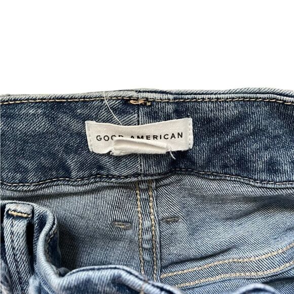 GOOD AMERICAN Good Legs Frayed Waistband Jeans Size 6 - Picture 9 of 10